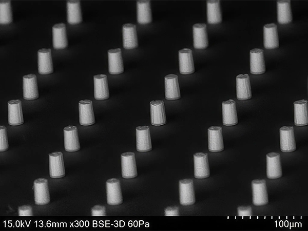 Φ20μm x height 30μm Ni/SnAg bump plating