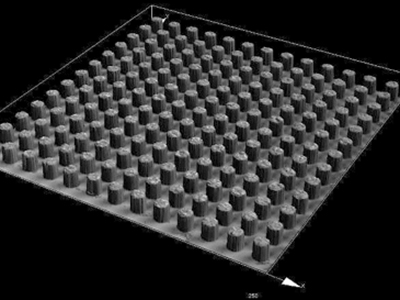 Φ10 μm x height 13 μm Ni/Au bump plating