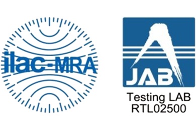 Kiyokawa holds ILAC-MRA and JAB certifications for accredited testing, ensuring global standards in quality and reliability.