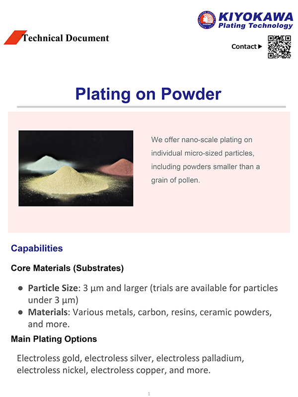 Plating on Powdered Materials