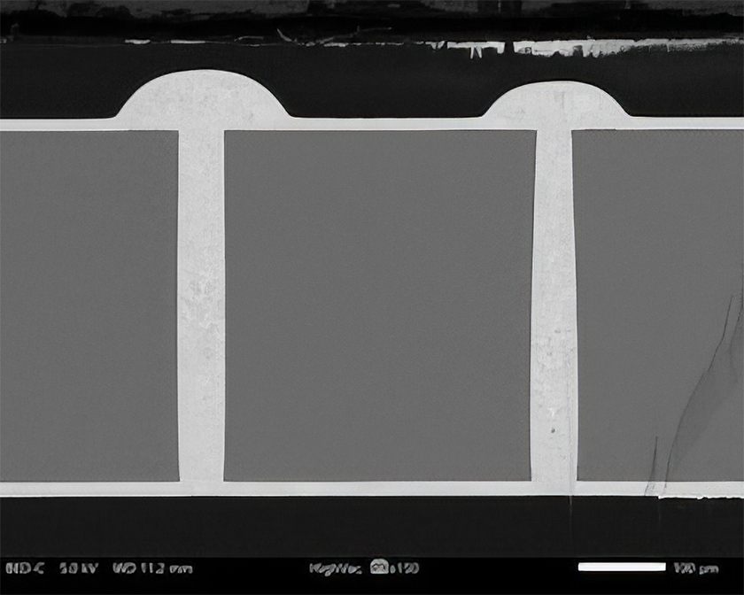 Embedded cross section using conventional method